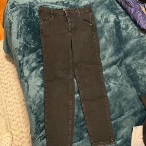 Free People Black/Dark Grey Skinny Jeans